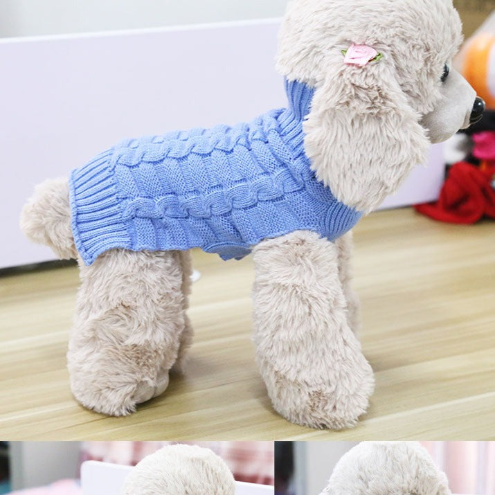 Cashmere Twisted Rope Pet Sweater