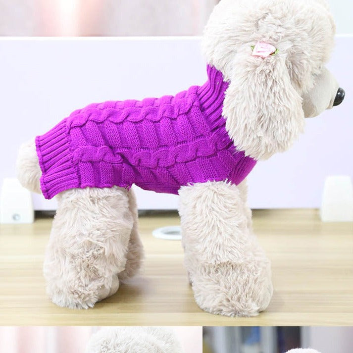 Cashmere Twisted Rope Pet Sweater