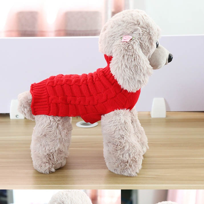 Cashmere Twisted Rope Pet Sweater