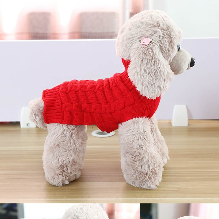 Cashmere Twisted Rope Pet Sweater