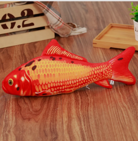 Electric cat simulation jump fish usb charging pet toy