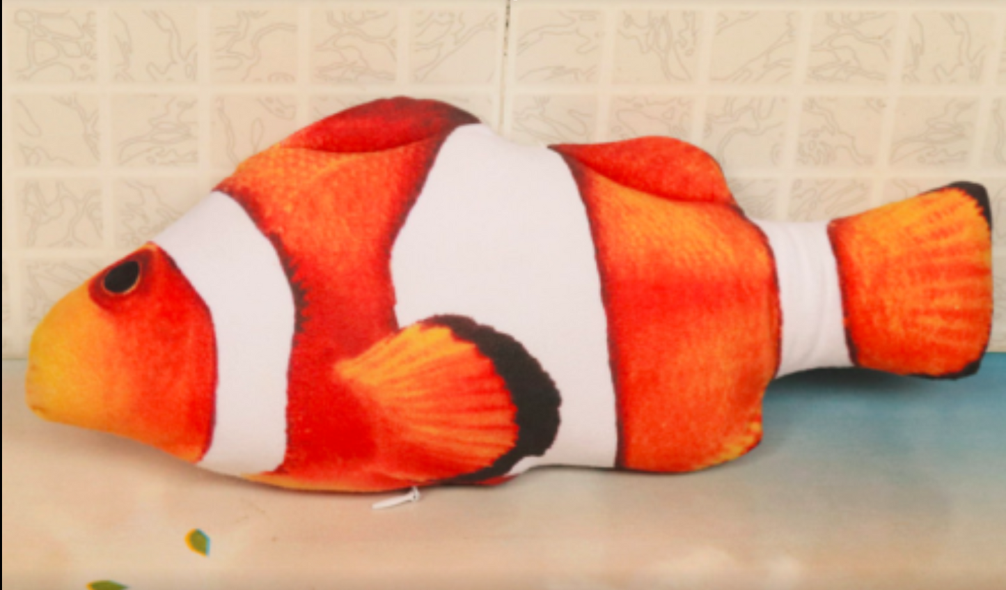Electric cat simulation jump fish usb charging pet toy