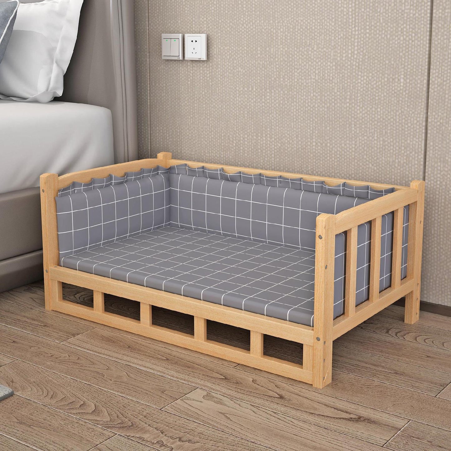 Luxurious Pet Summer Wooden Bed King Life