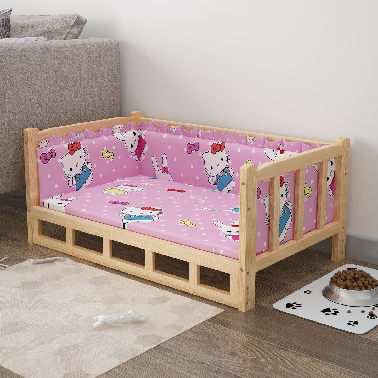 Luxurious Pet Summer Wooden Bed King Life