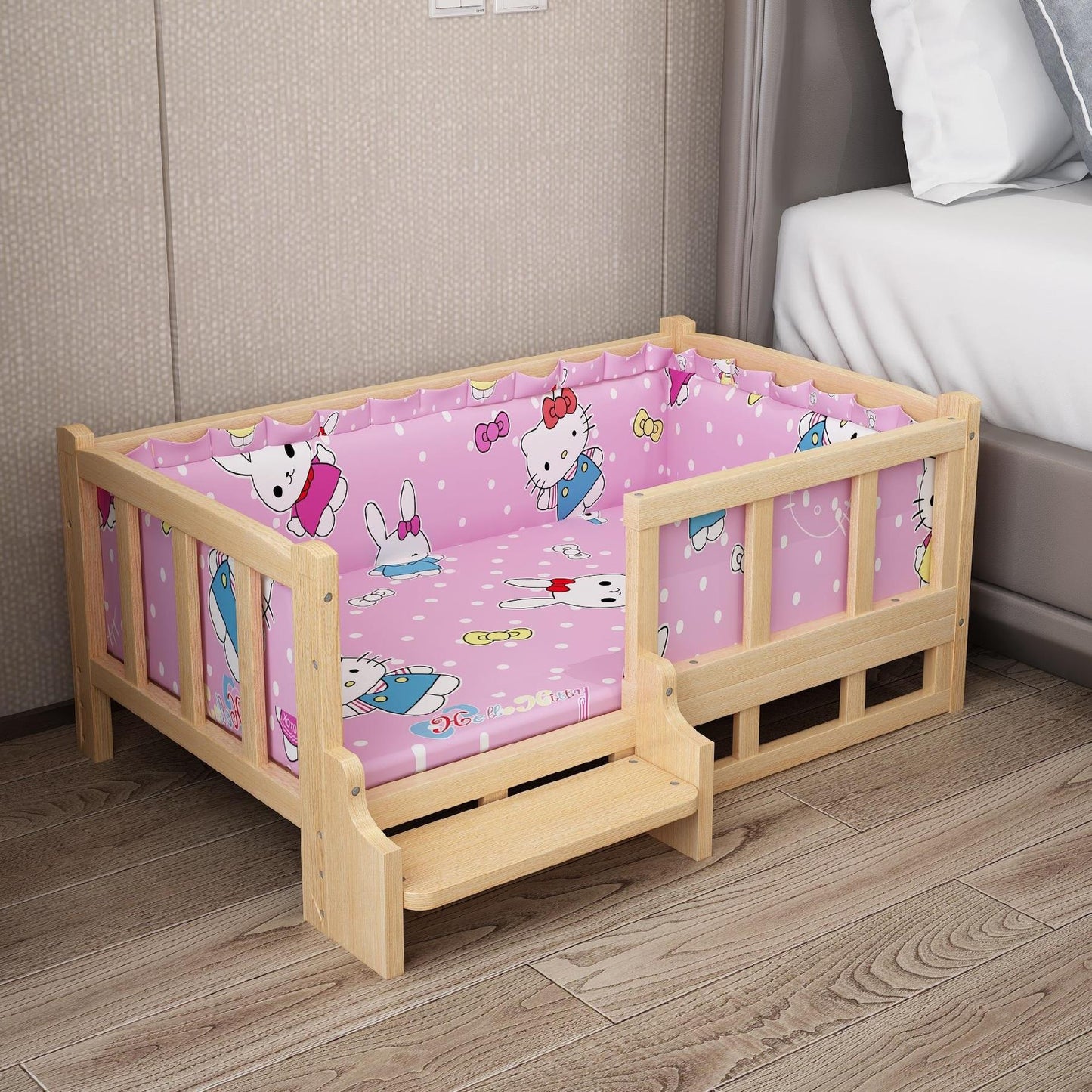 Luxurious Pet Summer Wooden Bed King Life