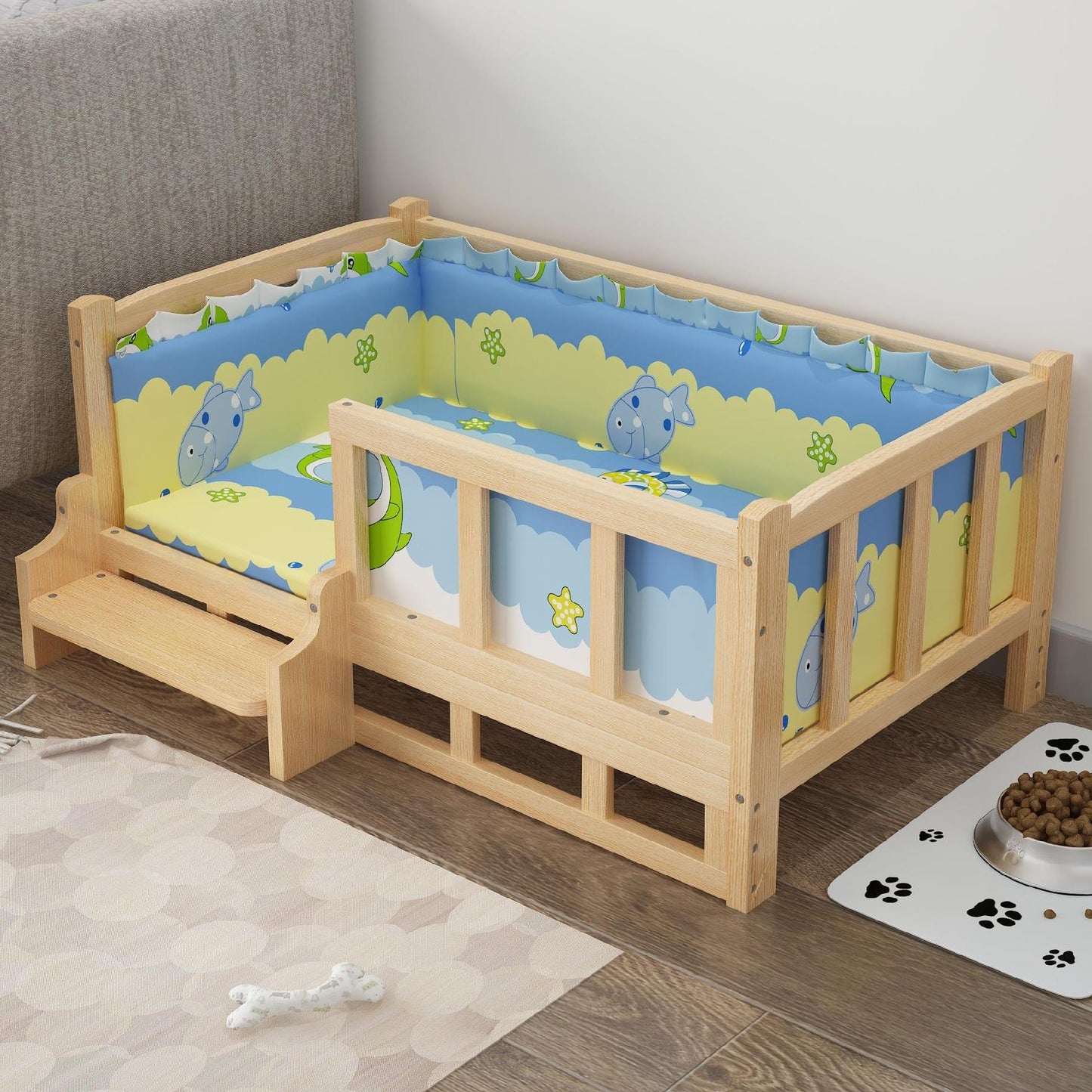 Luxurious Pet Summer Wooden Bed King Life
