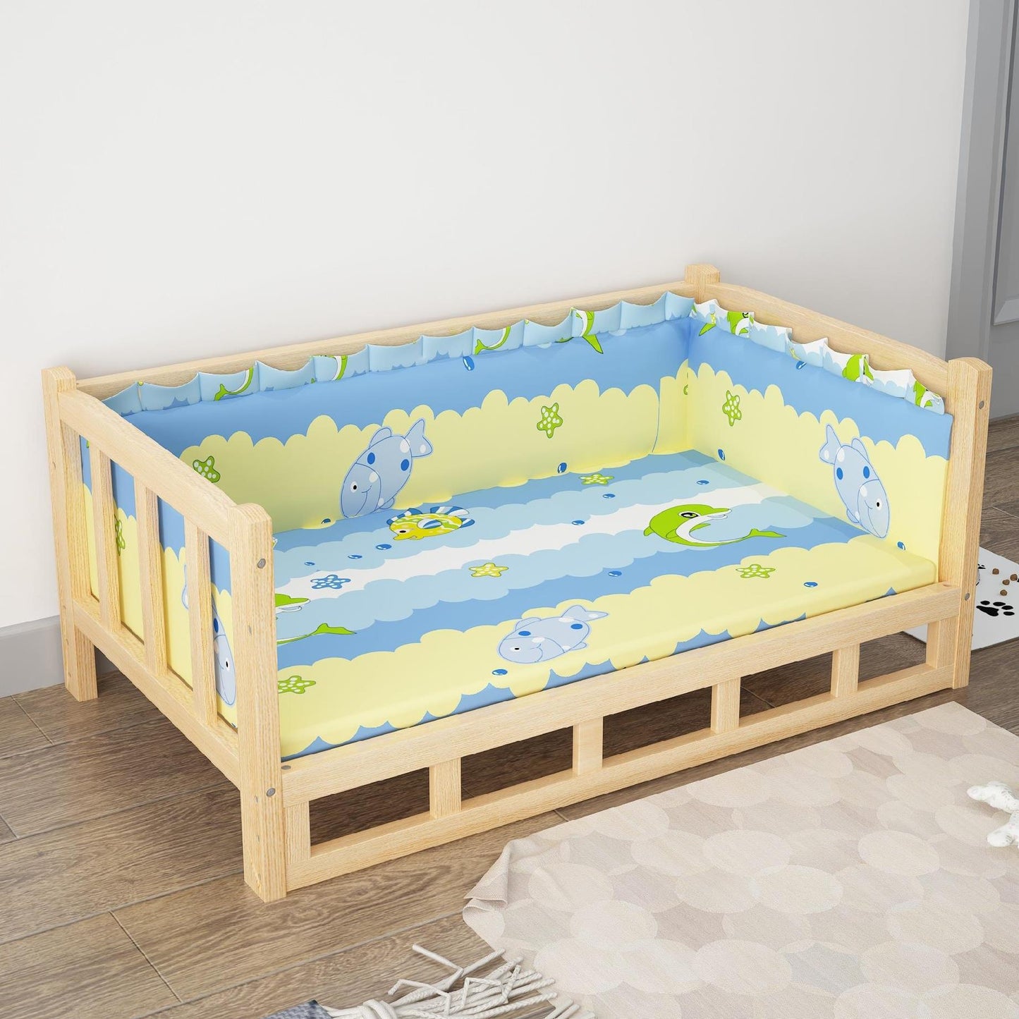 Luxurious Pet Summer Wooden Bed King Life